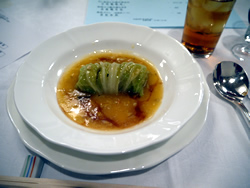 上海蟹味噌と白菜とおからと挽肉の白菜ロール